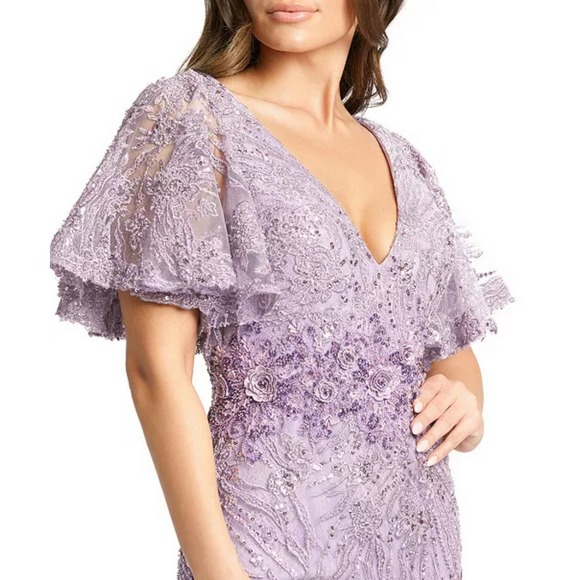 MAC DUGGAL Flutter-Sleeve Gown size 8 - Picture 8 of 8